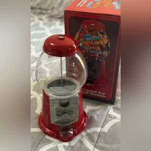 Classic Red Gumball Machine & Bank New !